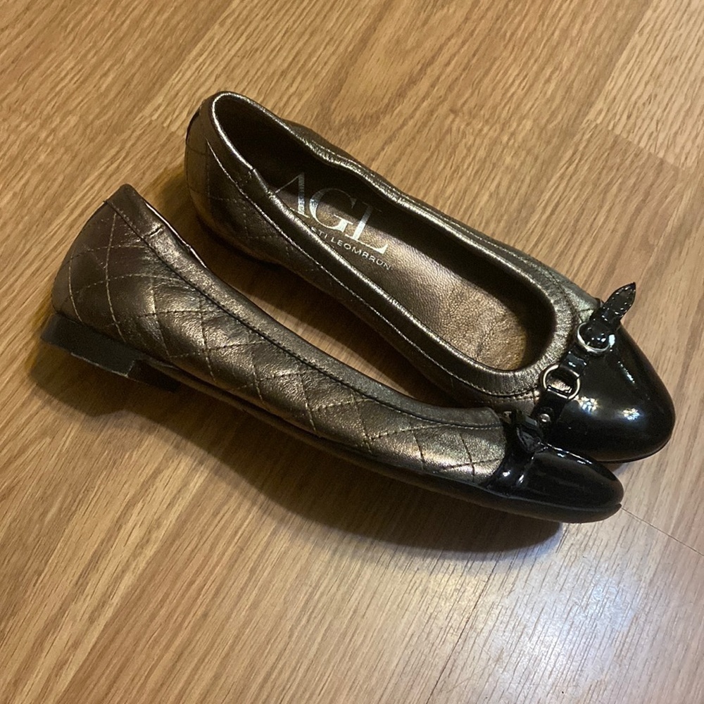 Attilio Giusti Leombruni Flats Made In Italy Size EU 38 US 8